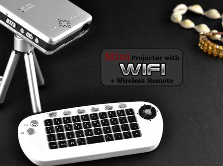 Mini Projector with Wifi and Wireless Remote - -  WiFi (11 )