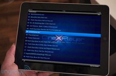 CineXPlayer позволяет воспроизводить на iPad видео формата Xvid (видео)