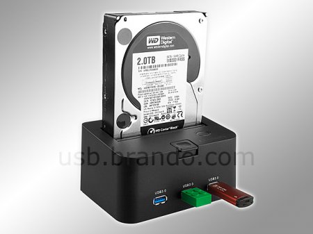 SATA HDD Dock  Brando   USB 3.0 (6 )