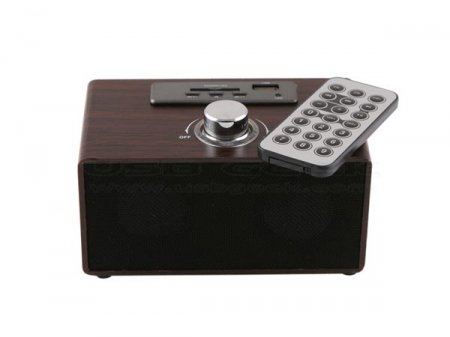 Аудиоплеер USB Retro Wooden Speaker MP3 Player