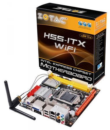 ZOTAC H55-ITX Wi-Fi - маленькая плата для мощных систем