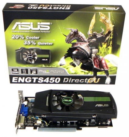 Видеокарта GeForce GTS 450 с охлаждением DirectCU